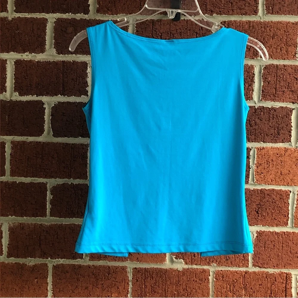 Forever 21 blue top w/belly button cut out Size L —#086 - Picture 12 of 13